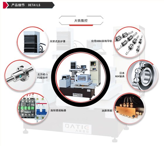DE400環(huán)保型中走絲機床細節